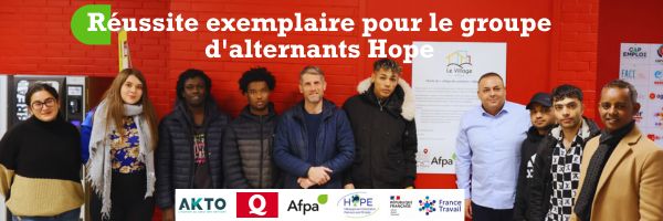 Une réussite exemplaire pour le groupe d'alternants Hope en partenariat avec Quick par l'Afpa Occitanie